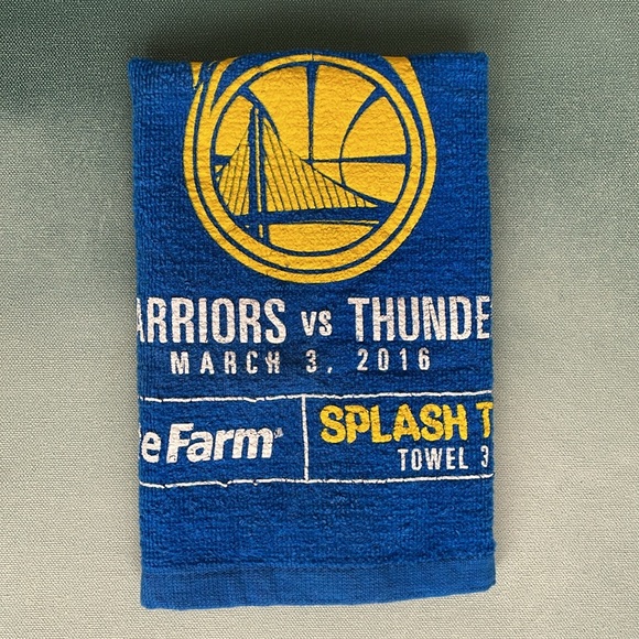 Golden State Warriors Splash Towel March 3rd 2016 Game - Picture 9 of 9